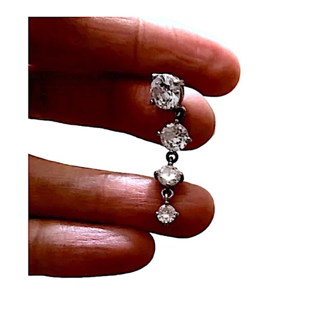 Bellybutton Rings (5) Bundle Dangles & Sparkles & Pearl Silver